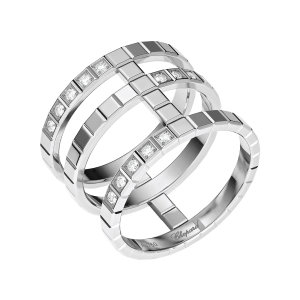 Chopard Jewelry: Ice Cube Pure Triple Ring 827007-1010