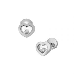 Chopard Jewelry: Happy Diamonds Icons Heart Earrings 83A054-1001