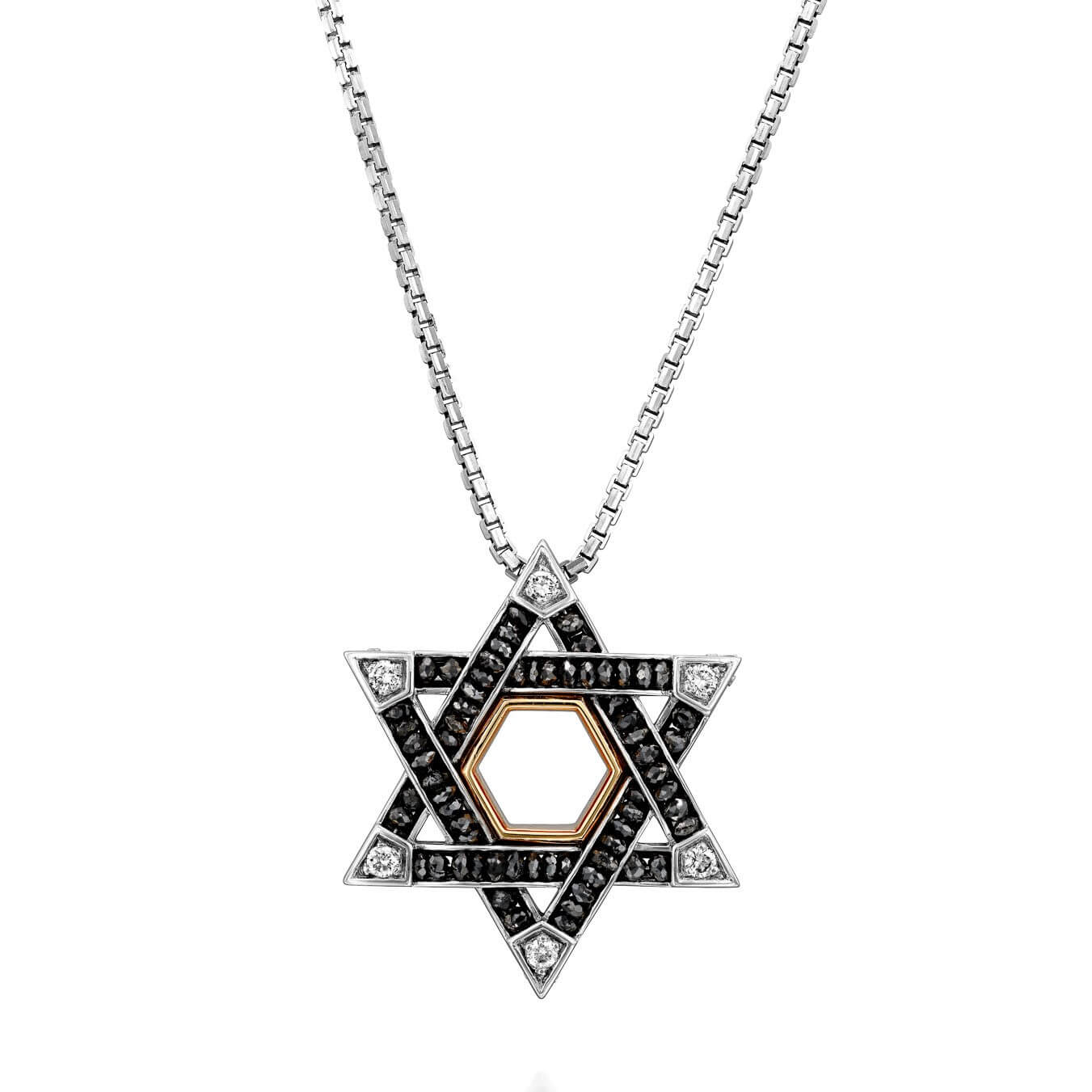 Diamond Star of David Pendant Necklace 14K Gold / Jewish Star of David -  Etsy